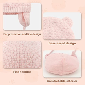 Duoyeree Kids Winter Hat - Soft Cotton Lining Baby Beanie