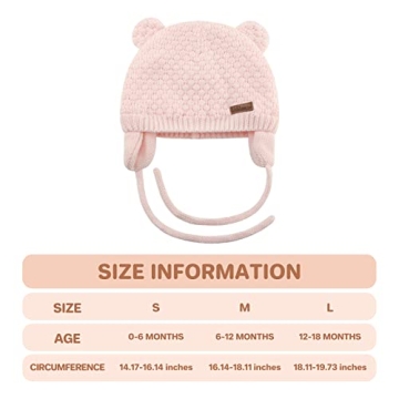 Duoyeree Kids Winter Hat - Soft Cotton Lining Baby Beanie