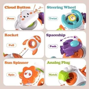 Montessori Sensory Toys for Toddlers - Travel Busy Board