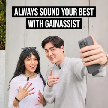 Dual Wireless Microphones with Charging Case for Smartphones