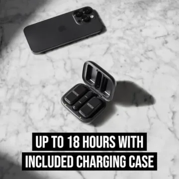 Dual Wireless Microphones with Charging Case for Smartphones