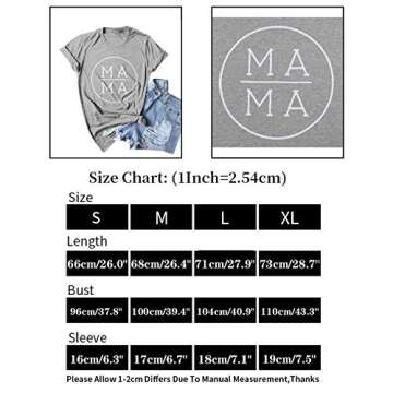 EGELEXY Mother's Day Women's Mama Letter Printed Short Sleeve Graphic Tops Tee Casual T-Shirt Blouse...