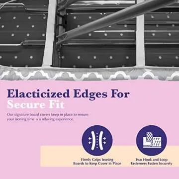 Epica Padded Ironing Board Cover 15x54 - Stylish & Durable