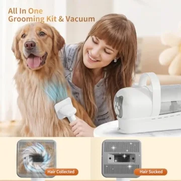 Ultimate 8VR Dog Grooming Kit for Easy Grooming and Cleanup