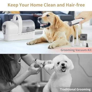 Ultimate 8VR Dog Grooming Kit for Easy Grooming and Cleanup