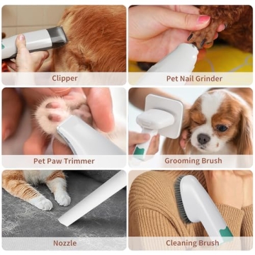 Ultimate 8VR Dog Grooming Kit for Easy Grooming and Cleanup