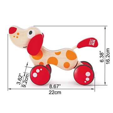 Hape Walk-A-Long Puppy Wooden Pull Toy