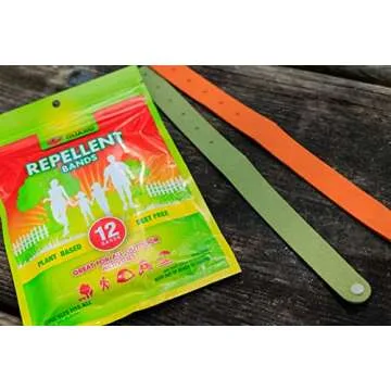 Natural Mosquito Repellent Bands for All Ages - 12 Pack