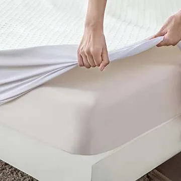 Soft Waterproof Bamboo Mattress Protector for Camper Beds