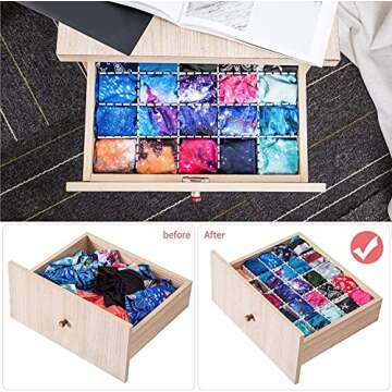 Flytianmy 40Pcs Adjustable Drawer Dividers for All