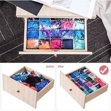 Flytianmy 40Pcs Adjustable Drawer Dividers for All