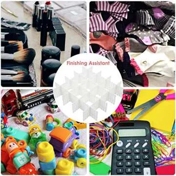 Flytianmy 40Pcs Adjustable Drawer Dividers for All