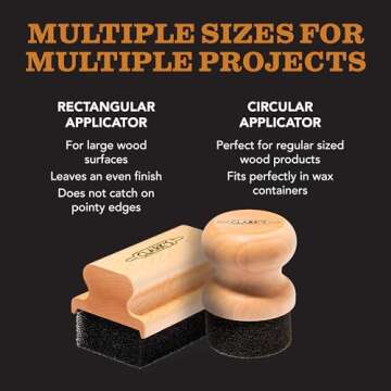 CLARK'S Ergonomic Oil & Wax Applicator for Wood