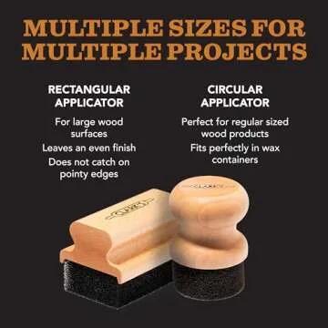 CLARK'S Ergonomic Oil & Wax Applicator for Wood