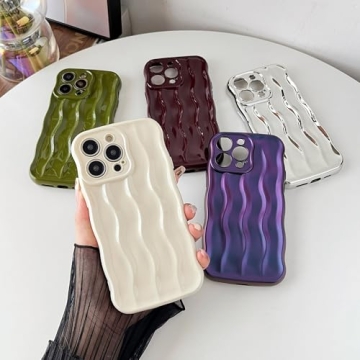 Trendy Water Ripple iPhone 14 Pro Max Case Durable Protection