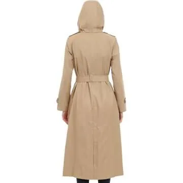 London Fog Women's Stylish Water-Resistant Trench Coat