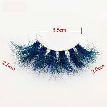 DAODER 25mm False Mink Eyelashes for Christmas Glamour