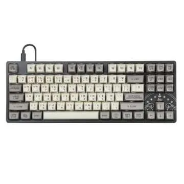 DROP + The Lord of The Rings™ Dwarvish TKL Mechanical Keyboard - MT3 Profile Keycaps with Accent Keys - Holy Panda X Tactile Switches - PBT Dye-Sub Keycaps - LED Backlight - Dark Gray