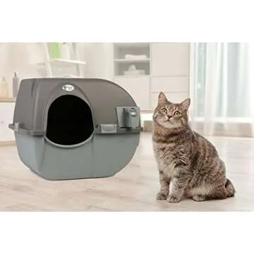 Omega Paw Self Cleaning Litter Box for Easy Cat Care