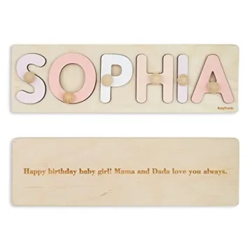 Charming Personalized Wooden Name Puzzle for Children - Unique Gift for Toddler's Birthday, Baby Sho...