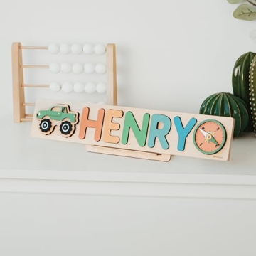 Personalized Wooden Name Puzzle for Toddler Gifts