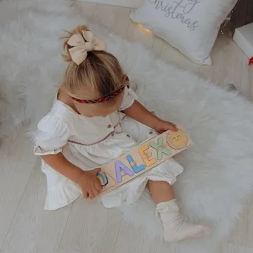 Personalized Wooden Name Puzzle for Toddler Gifts