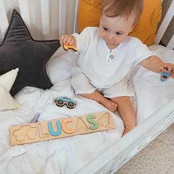 Personalized Wooden Name Puzzle for Toddler Gifts