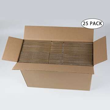 Quality SUNLPH White Shipping Boxes 10x7x5, 25 Pack
