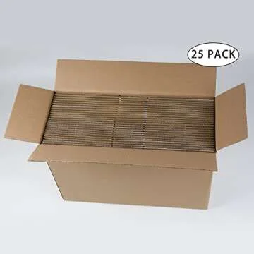 Quality SUNLPH White Shipping Boxes 10x7x5, 25 Pack