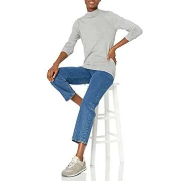 Amazon Essentials Mockneck Sweater | Lightweight Style for All