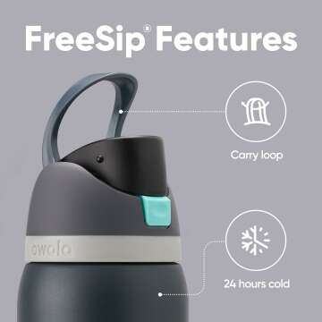 BPA-Free Insulated Sports Water Bottle 32oz