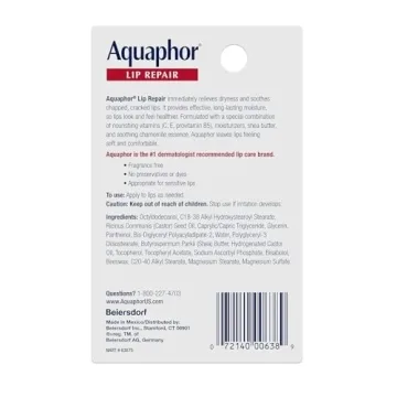 Aquaphor Lip Repair Ointment for Dry Lips