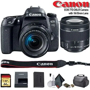 Canon EOS 77D DSLR Camera - 18-55mm Starter Bundle