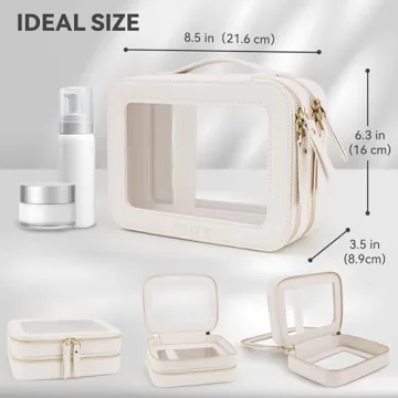 Prite Double Layer Makeup Bag for Women Stylish and Portable