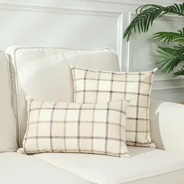 Stellhome Buffalo Check Throw Pillow Covers for Fall Decor