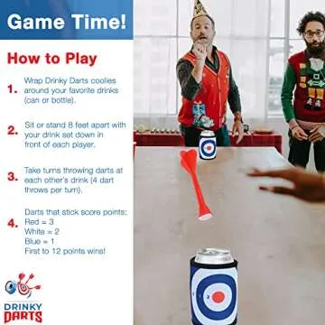 Drinky Darts Beer Game - Fun Drinking Challenge for Parties