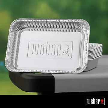 Weber Aluminum Drip Pans for Easy Grilling Cleanup