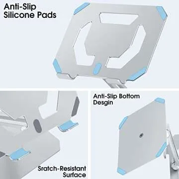 Arae Tablet Stand Holder for Desk - Adjustable 360° Aluminum