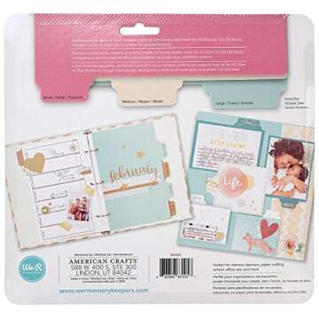 We R Memory Keepers, Tab Punch Board, Arts and Crafts and Scrapbooking Tool, Create Custom Tabs, Labels, Folders, Planner Dividers and More