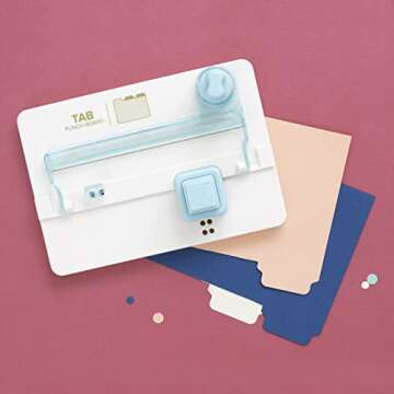 We R Memory Keepers, Tab Punch Board, Arts and Crafts and Scrapbooking Tool, Create Custom Tabs, Labels, Folders, Planner Dividers and More