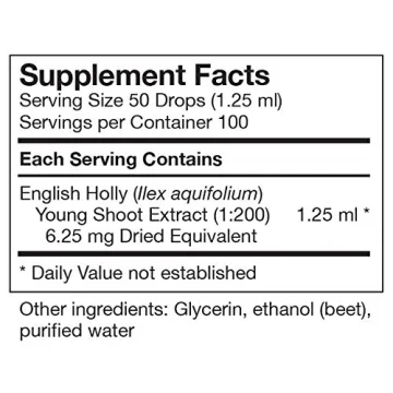 UNDA Gemmo Therapy | Ilex Aquifolium 4.2 fl. oz. Natural Remedy