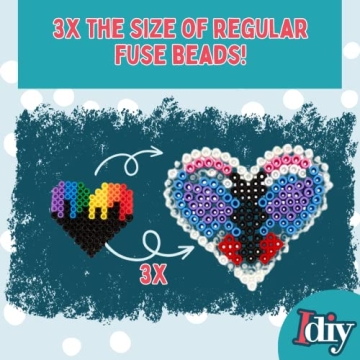 Sculpt Pro 2,000 Piece Biggie Fuse Bead Kit for Kids