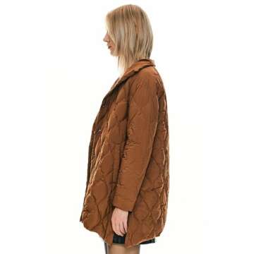 Orolay Women's Quilted Puffer Jacket Lightweight & Stylish