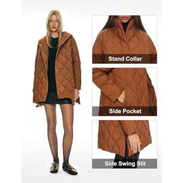 Orolay Women's Quilted Puffer Jacket Lightweight & Stylish