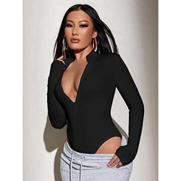 Stylish Verdusa Women's Long Sleeve Bodysuit for All Occasions