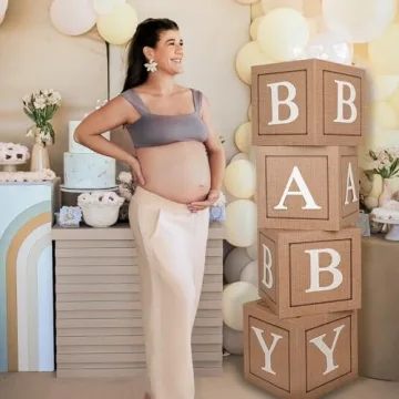 Keencopper Burlap Baby Boxes - Rustic Theme Decor