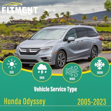 26" 22" 16" Windshield Wiper Blades Replacement for Honda Odyssey 2005-2023 Premium All Weather Fron...