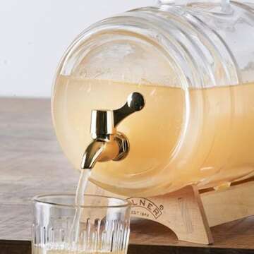 Kilner Barrel Drinks Dispenser 3.5 Litre, 32 x 17 x 19.6 cm