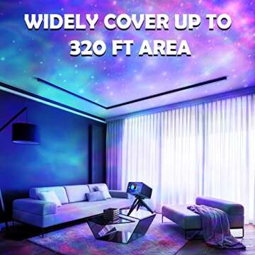 Star Projector, Purbert Galaxy Projector for Bedroom, 16 Colors Light Effect with Remote Control, Night Light Projector for Kids Room, Birthday Christmas Gift for Boys Girls Adults (Black)