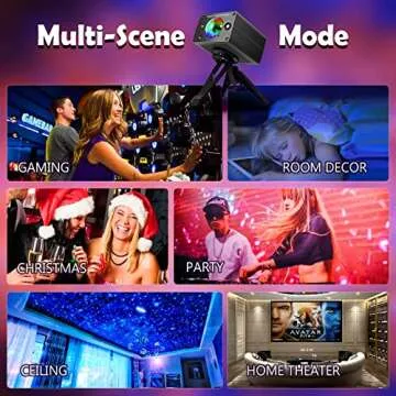 Star Projector, Purbert Galaxy Projector for Bedroom, 16 Colors Light Effect with Remote Control, Night Light Projector for Kids Room, Birthday Christmas Gift for Boys Girls Adults (Black)